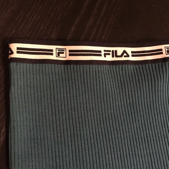 Fila Deep Teal Cathy Ribbed Skirt - Picture 2 of 6